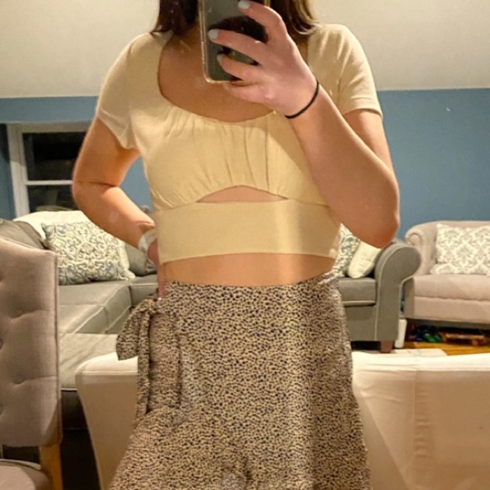 Princess Polly Lorna Top Beige